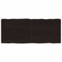 Table Top Dark Brown 120x50x(2-4) cm Live Edge