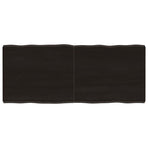 Table Top Dark Brown 120x50x(2-6) cm Live Edge