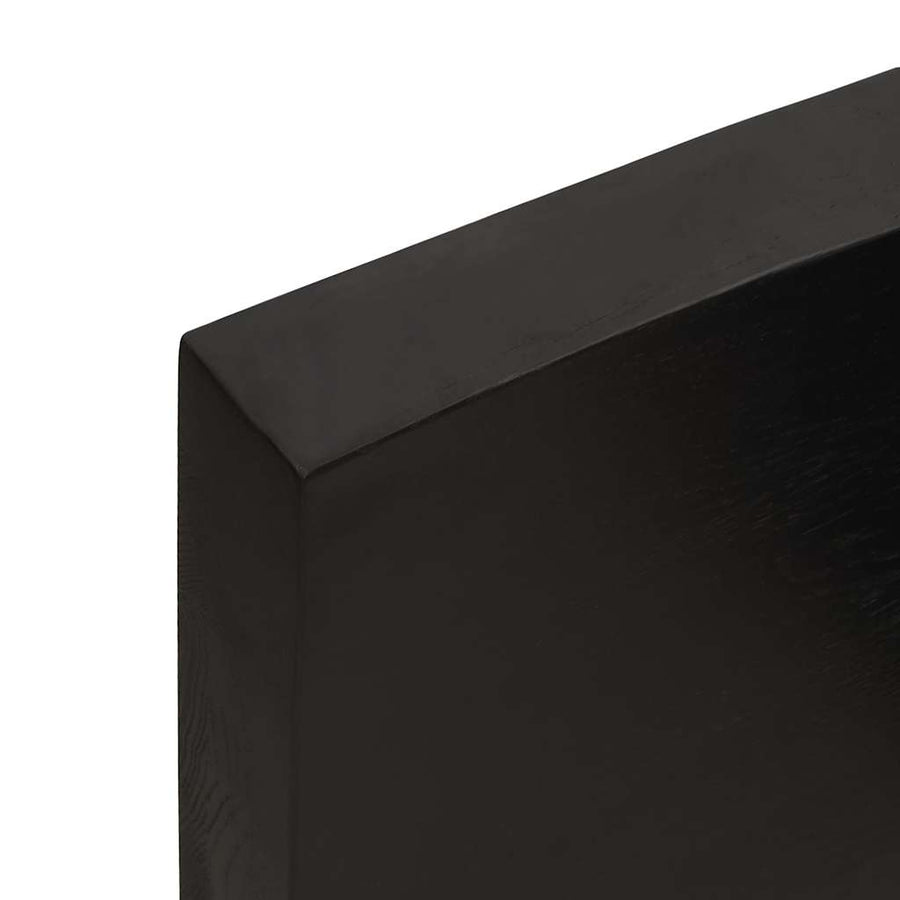 Table Top Dark Brown 120x50x(2-6) cm Live Edge