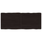 Table Top Dark Brown 120x50x(2-6) cm Live Edge
