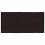 Table Top Dark Brown 120x60x(2-4) cm Live Edge