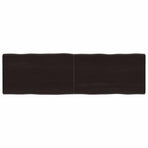 Table Top Dark Brown 140x40x(2-4) cm Live Edge