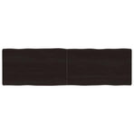 Table Top Dark Brown 140x40x(2-4) cm Live Edge