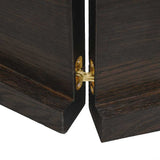 Table Top Dark Brown 140x50x(2-4) cm Treated Solid Wood Live Edge