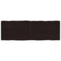 Table Top Dark Brown 140x50x(2-4) cm Live Edge