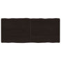 Table Top Dark Brown 140x60x(2-4) cm Live Edge