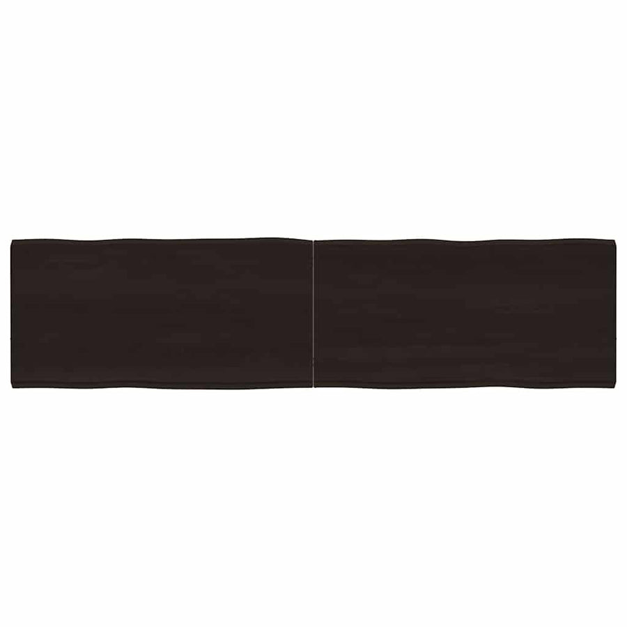 Table Top Dark Brown 160x40x(2-4) cm Live Edge