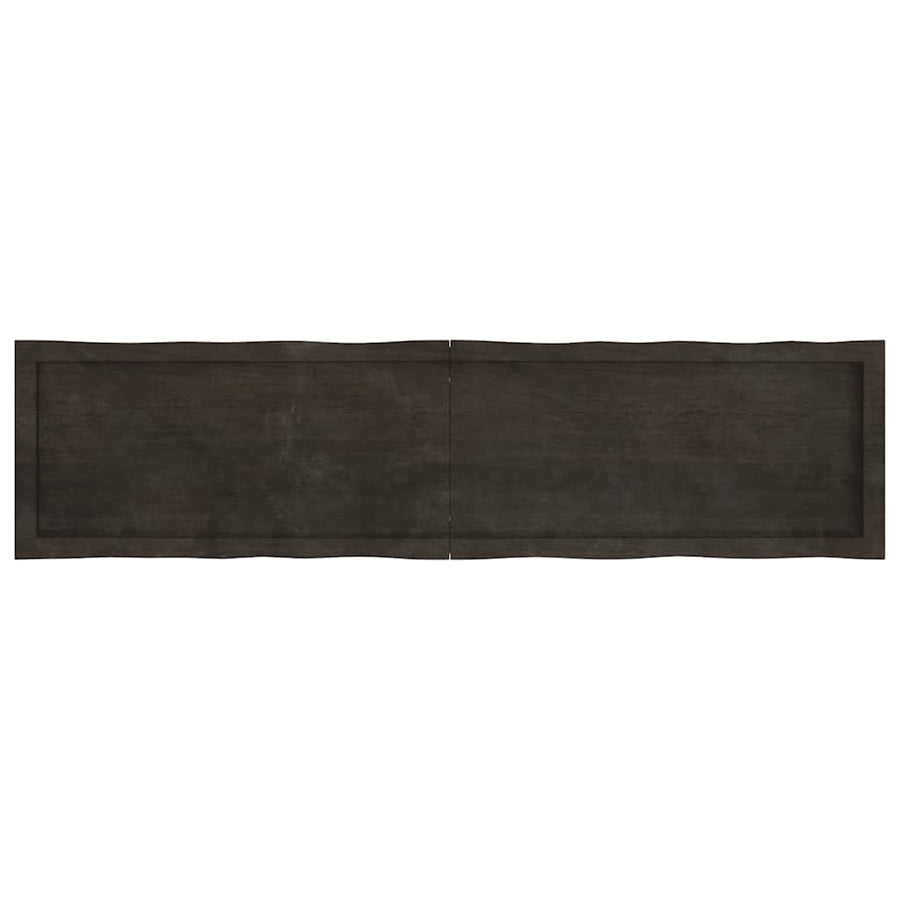 Table Top Dark Brown 160x40x(2-4) cm Live Edge