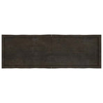Table Top Dark Brown 160x50x(2-4) cm Live Edge