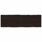 Table Top Dark Brown 160x50x(2-4) cm Live Edge