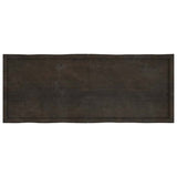 Table Top Dark Brown 160x60x(2-4) cm Treated Solid Wood Live Edge