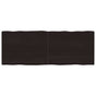 Table Top Dark Brown 160x60x(2-4) cm Live Edge