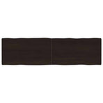 Table Top Dark Brown 180x50x(2-4) cm Live Edge