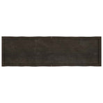 Table Top Dark Brown 180x50x(2-4) cm Live Edge