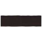 Table Top Dark Brown 180x50x(2-4) cm Live Edge