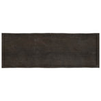 Table Top Dark Brown 180x60x(2-4) cm Live Edge