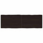 Table Top Dark Brown 180x60x(2-4) cm Live Edge
