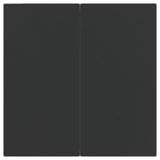 3 Piece Garden Dining Set Black Poly Rattan - Low Angle