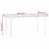 5 Piece Garden Dining Set Poly Rattan