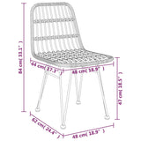 7 Piece Garden Dining Set Poly Rattan - Extra Image