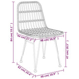 7 Piece Garden Dining Set Poly Rattan - Extra Image