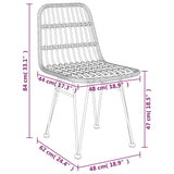 5 Piece Garden Dining Set Black Poly Rattan - Extra Image