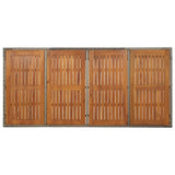 7 Piece Garden Dining Set with Cushions Grey Poly Rattan - Close-Up Angle