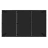 7 Piece Garden Dining Set with Cushions Black Poly Rattan - Close-Up Angle