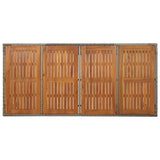 7 Piece Garden Dining Set with Cushions Grey Poly Rattan - Extra Image