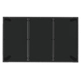 5 Piece Garden Dining Set with Cushions Black Poly Rattan - Extra Image