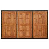 7 Piece Garden Dining Set with Cushions Black Poly Rattan