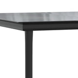 3 Piece Garden Dining Set with Cushions Black and Grey Poly Rattan - Close-Up Angle