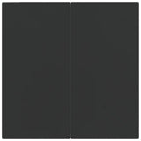 3 Piece Garden Dining Set with Cushions Black and Grey Poly Rattan