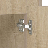 Sideboards 3 pcs Sonoma Oak Engineered Wood - Close-Up Angle