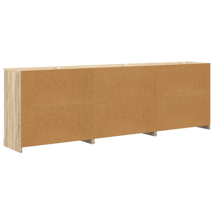 Sideboards 3 pcs Sonoma Oak Engineered Wood