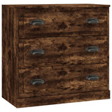 Sideboards 3 pcs Smoked Oak Engineered Wood