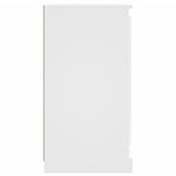 Sideboards 2 pcs White Engineered Wood - Rear View