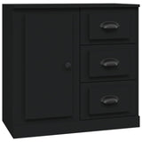Sideboards 2 pcs Black Engineered Wood - Top-Down View