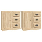 Sideboards 2 pcs Sonoma Oak Engineered Wood