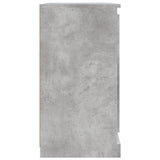 Sideboards 2 pcs Concrete Grey Engineered Wood - Rear View