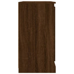 Sideboards 2 pcs Brown Oak Engineered Wood