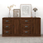 Sideboards 2 pcs Brown Oak Engineered Wood