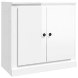 Sideboards 3 pcs High Gloss White Engineered Wood - Close-Up Angle