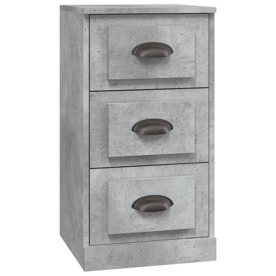 Sideboards 3 pcs Concrete Grey Engineered Wood