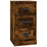 Sideboards 3 pcs Smoked Oak Engineered Wood - Low Angle
