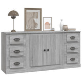 Sideboards 3 pcs Grey Sonoma Engineered Wood - Top-Down View