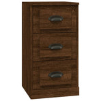 Sideboards 3 pcs Brown Oak Engineered Wood
