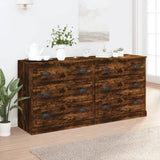 Sideboards 2 pcs Smoked Oak Engineered Wood