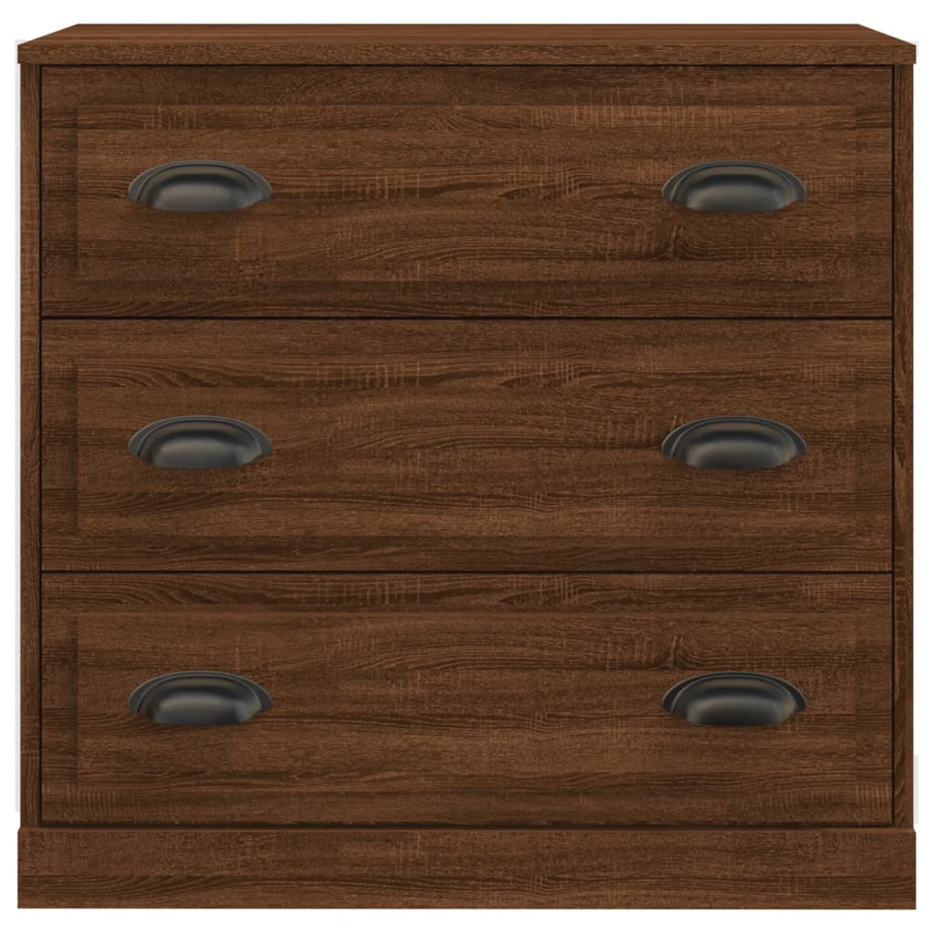 Sideboards 2 pcs Brown Oak Engineered Wood