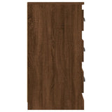 Sideboards 2 pcs Brown Oak Engineered Wood - 45-Degree Angle